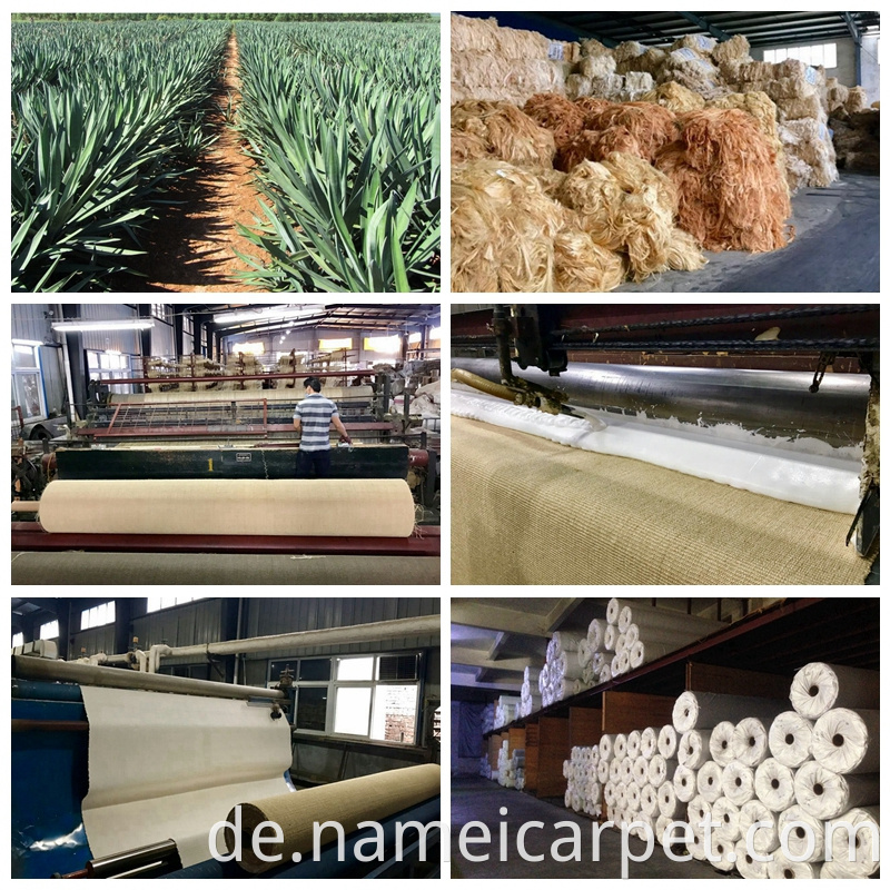 Natural Sisal Fiber Carpet Roll Wall To Wall Straw Carpet For Home Hotel Resort Office Floor Decoration 549